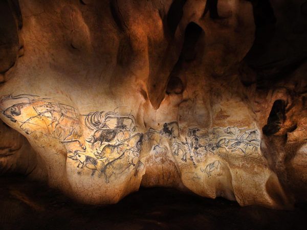 Grotte Chauvet 2 Ardèche - Le panneau des Lions © Patrick Aventurier